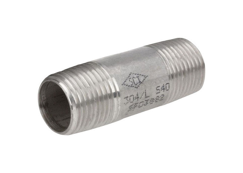 SMITH-COOPER - Smith-Cooper 1 in. MPT Stainless Steel 2 in. L Pipe Nipple