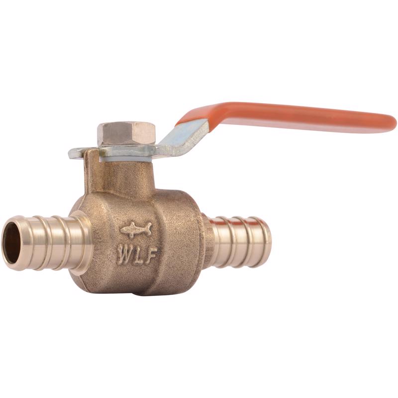 SHARKBITE - SharkBite 1/2 in. Brass Crimp Ball Valve Full Port