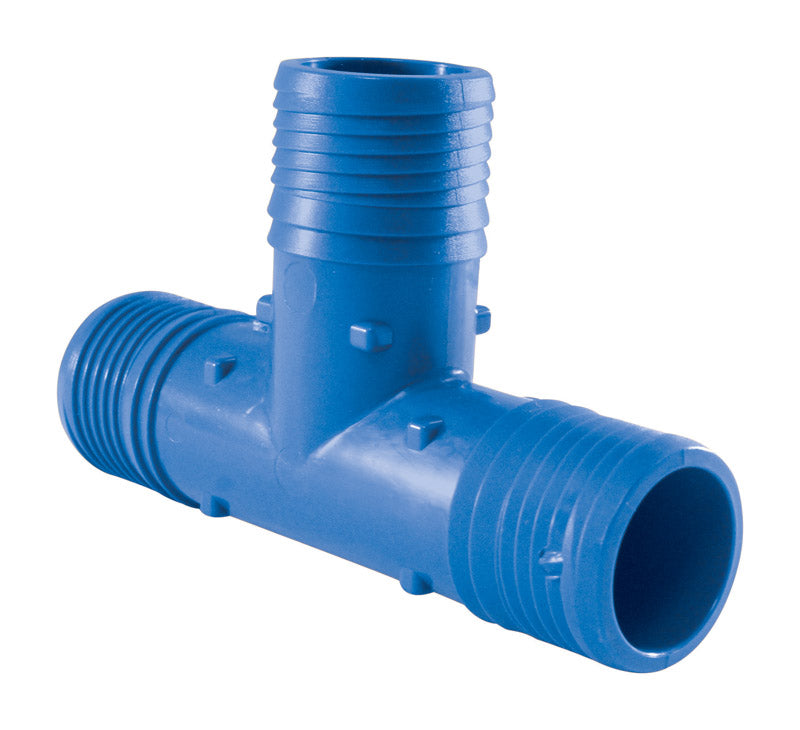 APOLLO - Apollo Blue Twister 1/2 in. Insert in to X 1/2 in. D Insert Acetal Tee 1 pk [ABTT12]