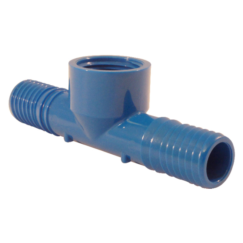 APOLLO - Apollo Blue Twister 3/4 in. Insert in to X 3/4 in. D Insert Acetal Tee 1 pk