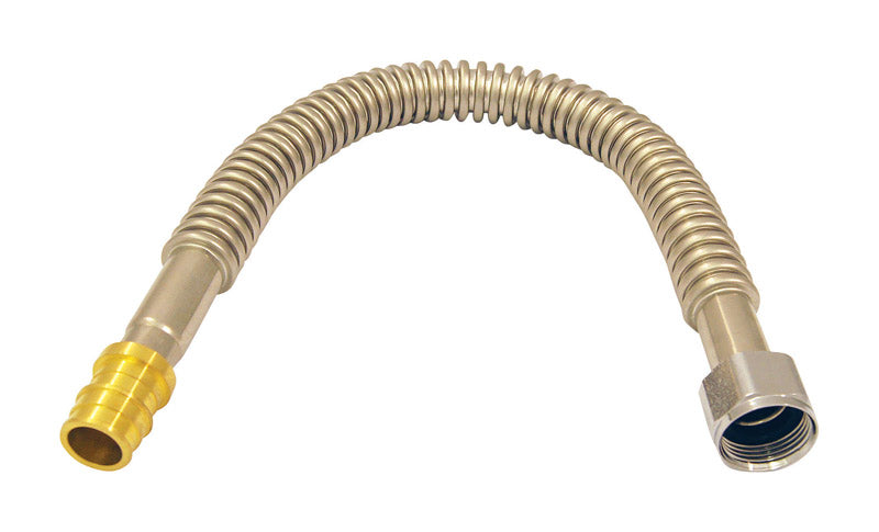 APOLLO - Apollo 3/4 in. PEX each X 3/4 in. D FPT 18 in. Corrugated Stainless Steel Water Heater Supply Line