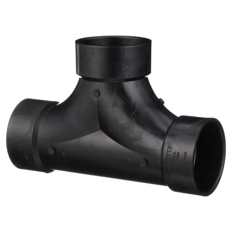 CHARLOTTE PIPE - Charlotte Pipe 3 in. Hub X 3 in. D Hub ABS Flush Cleanout Tee [ABS004480600]