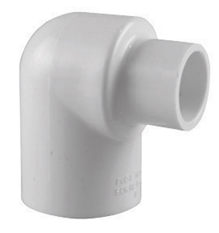 CHARLOTTE PIPE - Charlotte Pipe Schedule 40 1-1/2 in. Slip X 1 in. D Slip PVC Elbow 1 pk