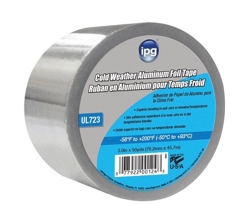 IPG - IPG 3 in. W X 50 yd L Silver Foil Tape