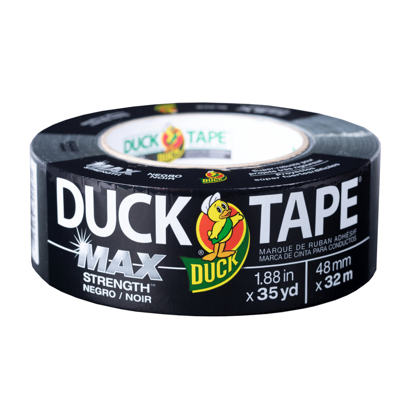 DUCK - Duck MAX Strength 1.88 in. W X 35 yd L Black Duct Tape