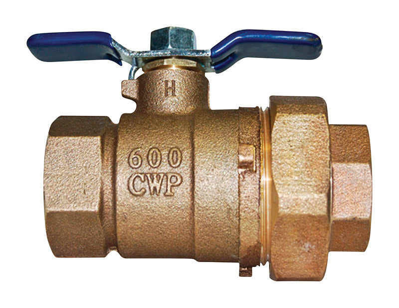 WATTS - Watts 1 in. Brass FIP Union Ball Valve Full Port