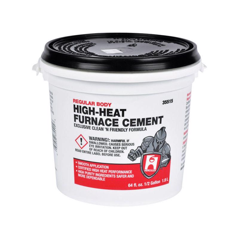 HERCULES - Hercules Oatey White High Heat Furnace Cement For Furnace 1/2 gal