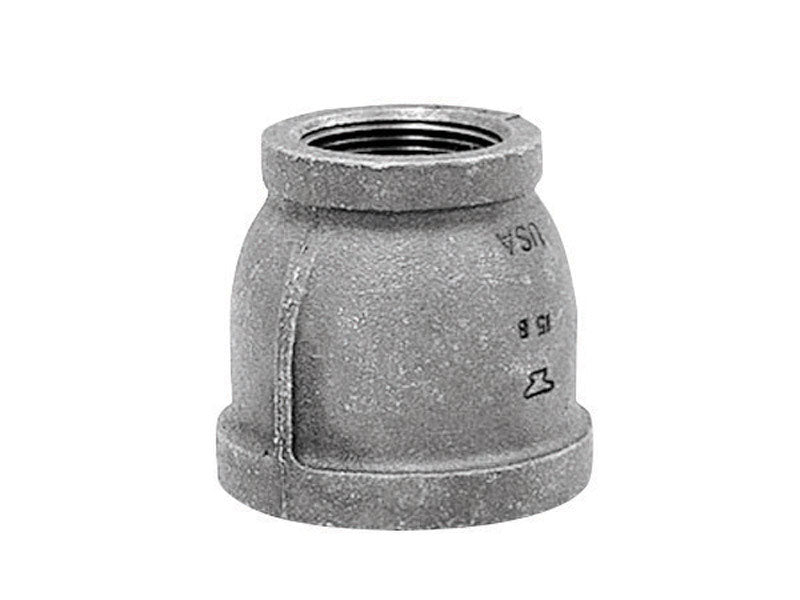ANVIL - Anvil 1-1/2 in. FPT X 1 in. D FPT Black Malleable Iron Reducing Coupling