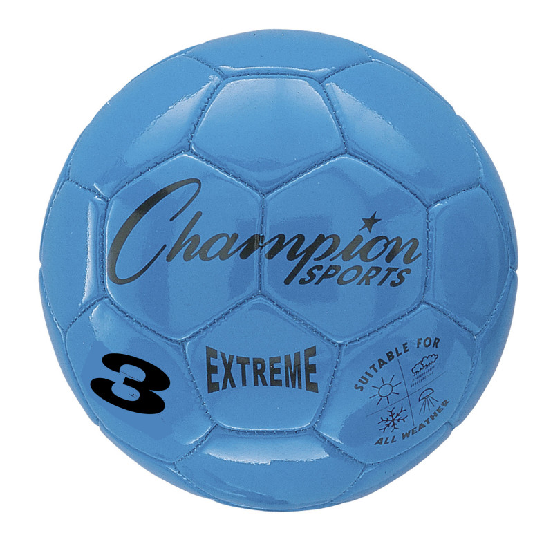 CHAMPION SPORTS - Extreme Soccer Ball, Size 3, Blue