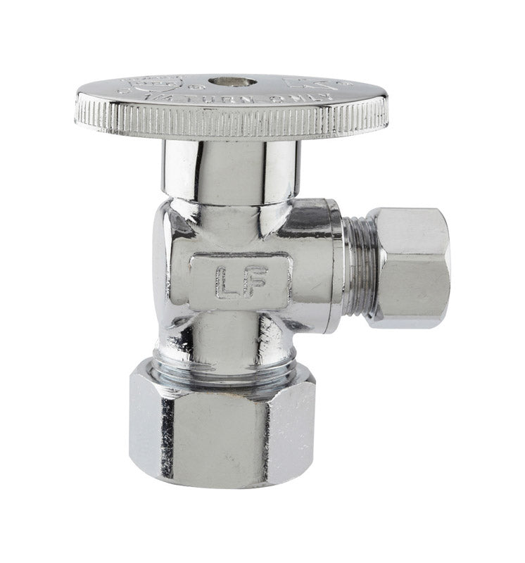 PLUMB PAK - Plumb Pak 5/8 in. Compression X 3/8 in. Compression Brass Angle Valve [PP61PCLF]
