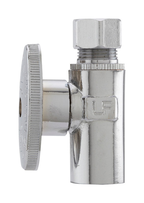 PLUMB PAK - Plumb Pak 1/2 in. Copper Sweat X 3/8 in. Compression Brass Straight Valve