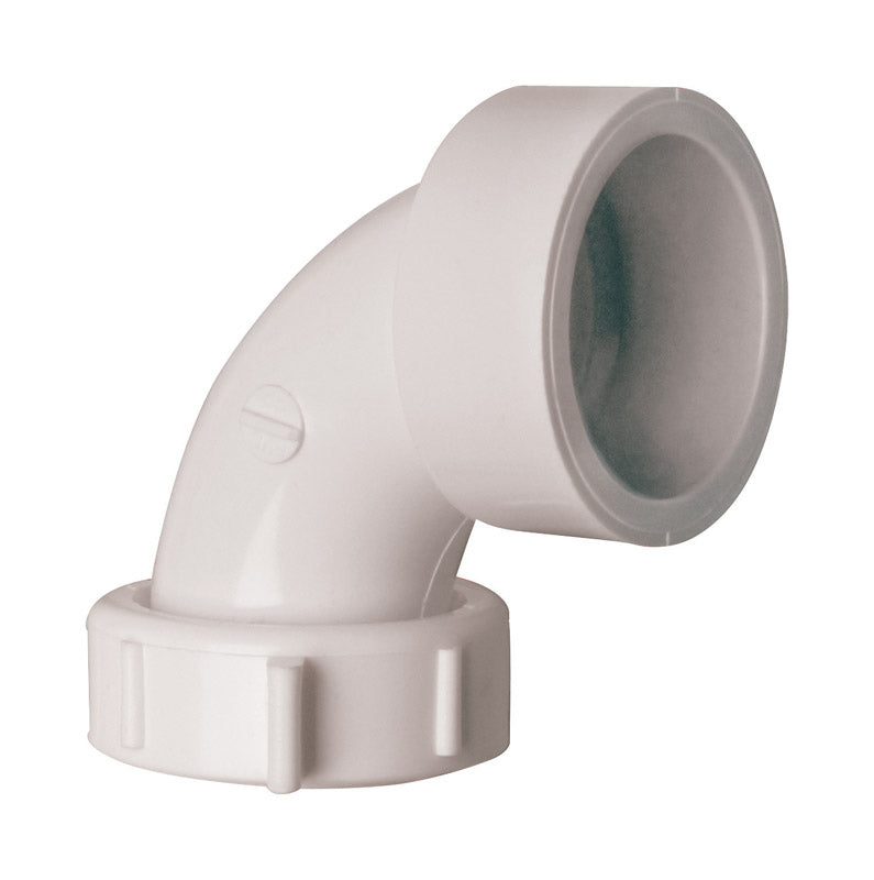PLUMB PAK - Plumb Pak 1-1/2 in. D Plastic 90 Degree Elbow [PP55-11]