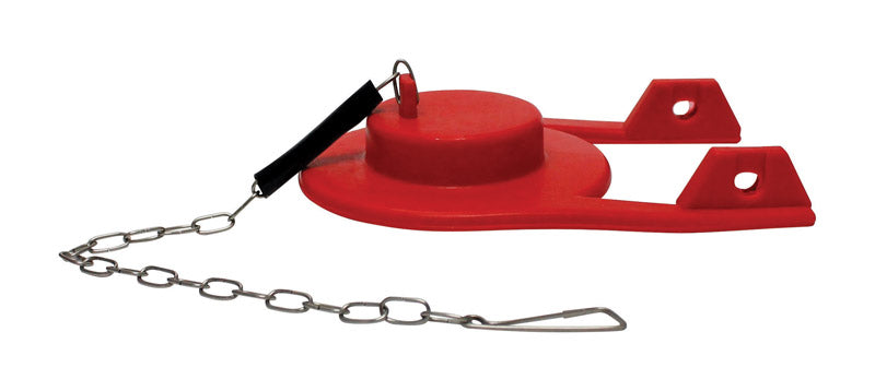 KEENEY - Keeney Flapper and Chain Red Rubber For Kohler