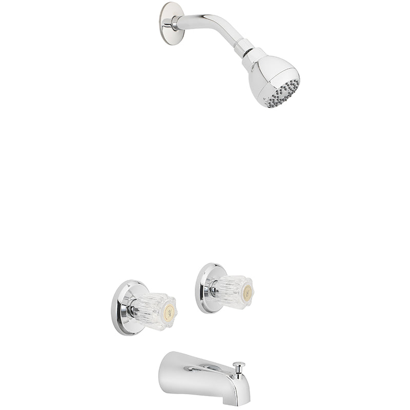 OAKBROOK - OakBrook Essentials 2-Handle Chrome Tub and Shower Faucet [833X-0001]