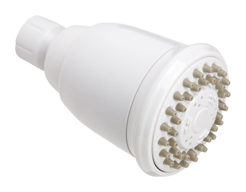 KEENEY - Keeney White Plastic 3 settings Showerhead 1.8 gpm