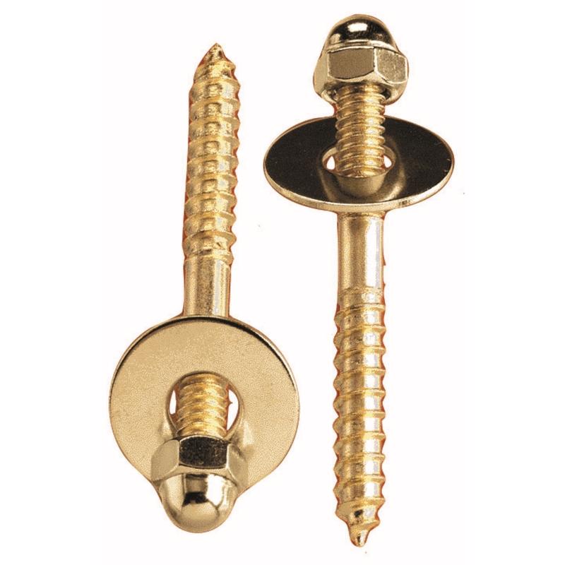 PLUMB PAK - Plumb Pak Toilet Screw Set Brass