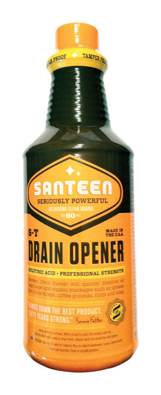 SANTEEN - Santeen Industrial Strength S-T Liquid Drain Opener 1 qt - Case of 6