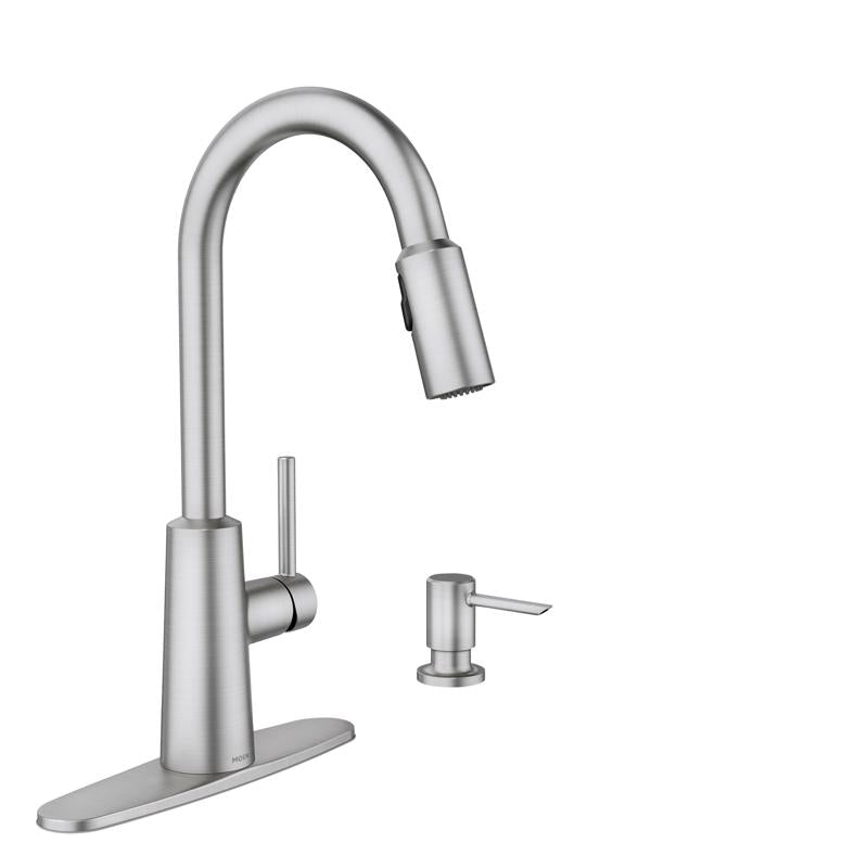 MOEN - Moen Nori One Handle Stainless Steel Pull-Down Kitchen Faucet