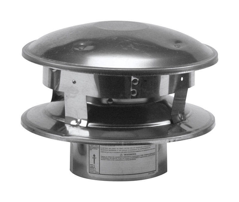 SELKIRK - Selkirk 4 in. D Stainless Steel Termination Cap