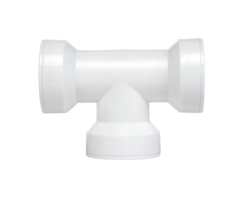 KEENEY - Keeney Insta-Plumb 1-1/2 in. D Plastic 3-Way Coupling Tee