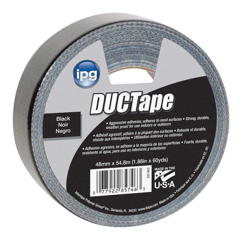 IPG - IPG JobSite 1.88 in. W X 60 yd L Black Duct Tape