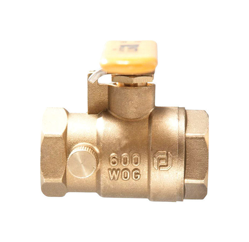 WATTS - Watts 1/2 in. Brass Sweat Ball Valve with Drain Full Port