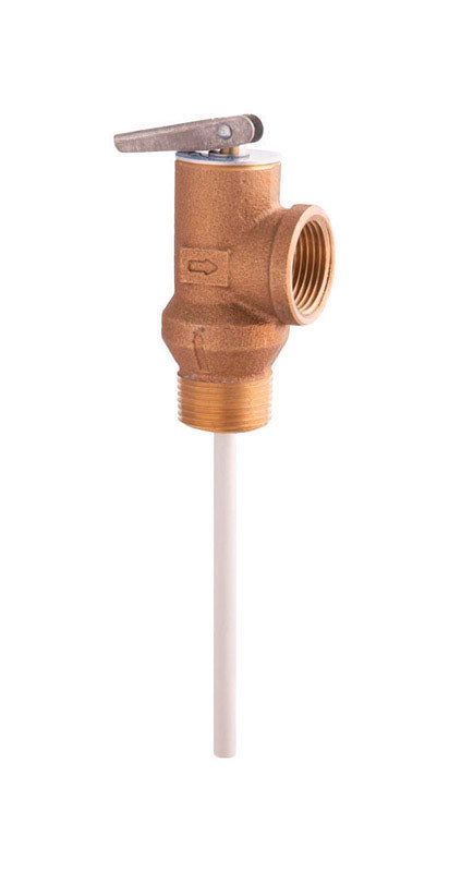 WATTS - Watts 3/4 in. MNPT Bronze Temperature and Pressure Relief Valve 3/4 in. FNPT 1 pk