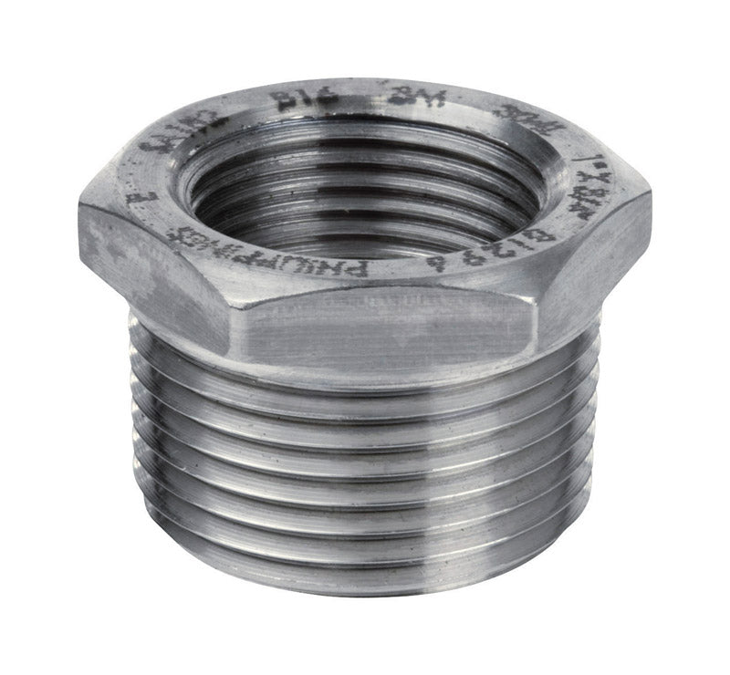 SMITH-COOPER - Smith-Cooper 3/4 in. MPT X 1/4 in. D FPT Stainless Steel Hex Bushing