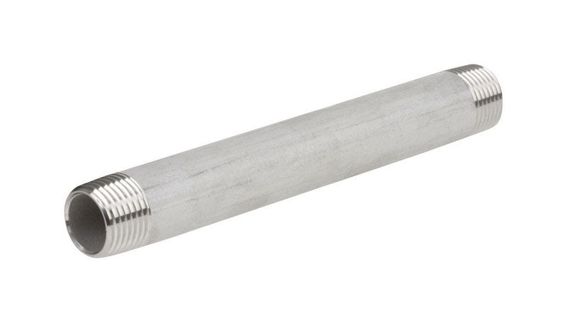 SMITH-COOPER - Smith-Cooper 1-1/4 in. MPT Stainless Steel Close Nipple