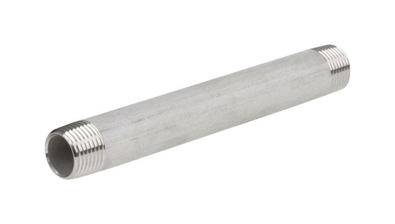 SMITH-COOPER - Smith-Cooper 1-1/2 in. MPT Stainless Steel Close Nipple