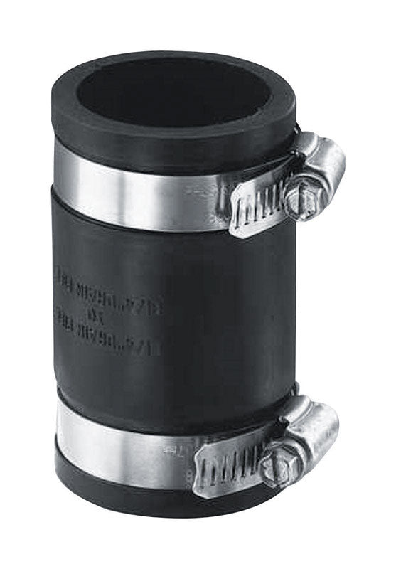 FERNCO - Fernco Schedule 40 2 in. Hub each X 2 in. D Hub PVC Flexible Coupling 1 pk