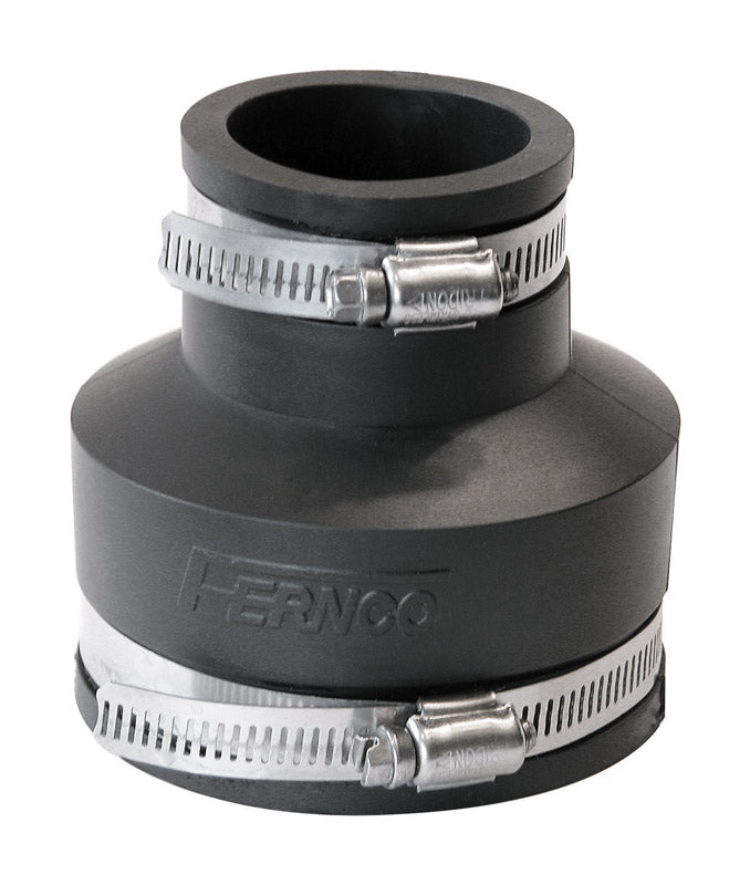 FERNCO - Fernco Schedule 40 3 in. Hub each X 1-1/2 in. D Hub PVC Flexible Coupling 1 pk