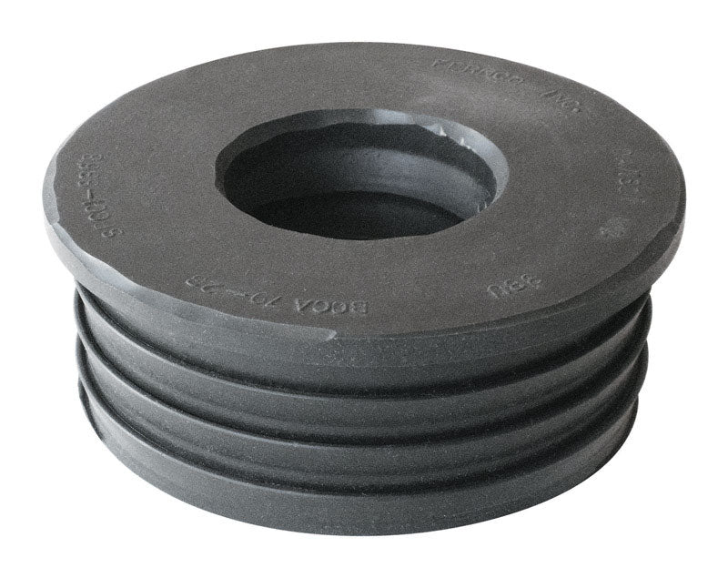 FERNCO - Fernco Schedule 40 3 in. Compression X 1-1/2 in. D Compression PVC Donut Fitting 1 pk