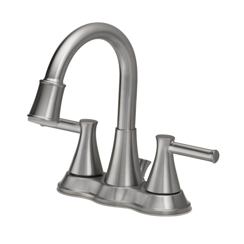 OAKBROOK - OakBrook Brushed Nickel Two-Handle Bathroom Sink Faucet 4 in. [67513W-6104]