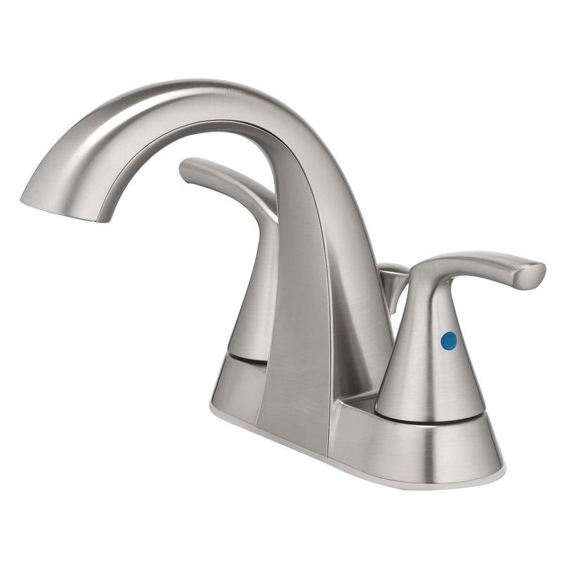 OAKBROOK - OakBrook Brushed Nickel Two-Handle Bathroom Sink Faucet 4 in. [67603W-6104]