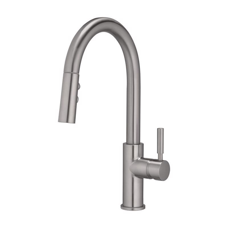 OAKBROOK - OakBrook Vela One Handle Brushed Nickel Pull-Down Kitchen Faucet [97553-0604]