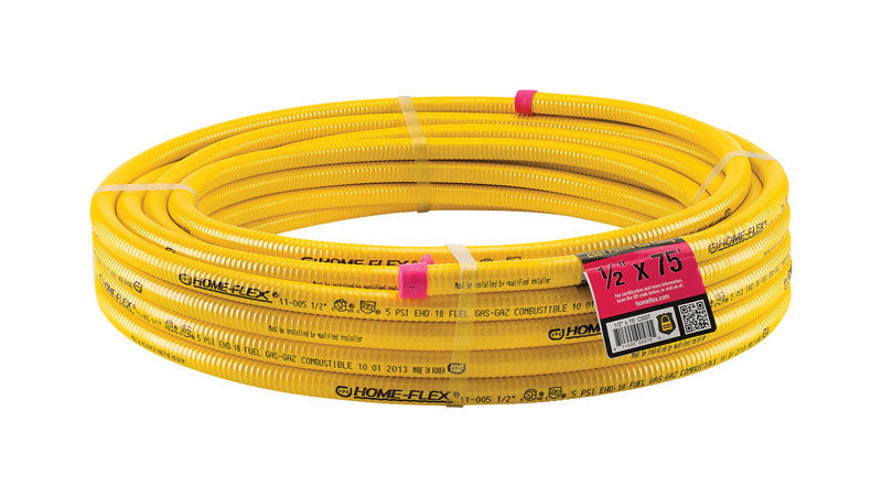 HOME-FLEX - Home-Flex 1/2 in. X 75 in. L Stainless Steel CSST Gas Tubing