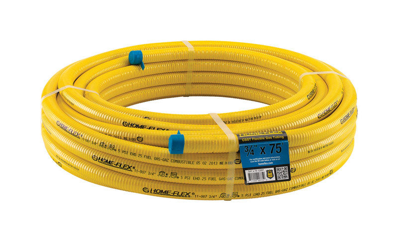 HOME-FLEX - Home-Flex CSST Flexible Gas Tubing 3/4 in. D X 75 ft. L