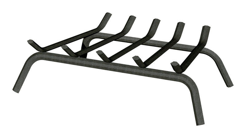 PANACEA - Panacea Open Hearth Black Matte Steel Fireplace Grate [15451]