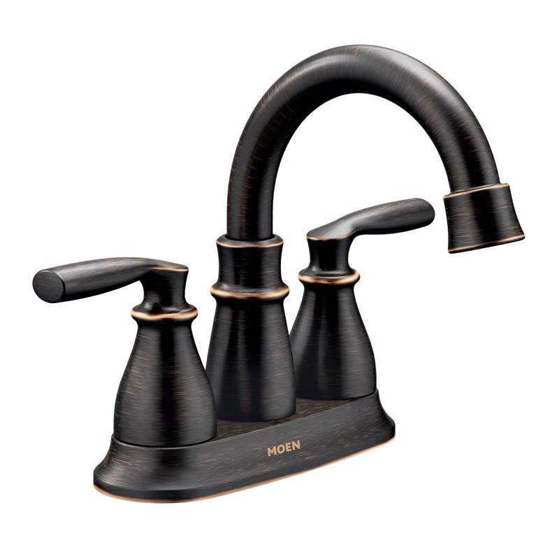 MOEN - Moen Hilliard Bronze Bathroom Faucet 4 in.