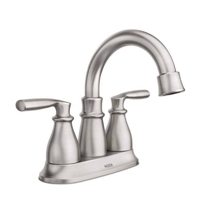 MOEN - Moen Hilliard Brushed Nickel Bathroom Faucet 4 in.