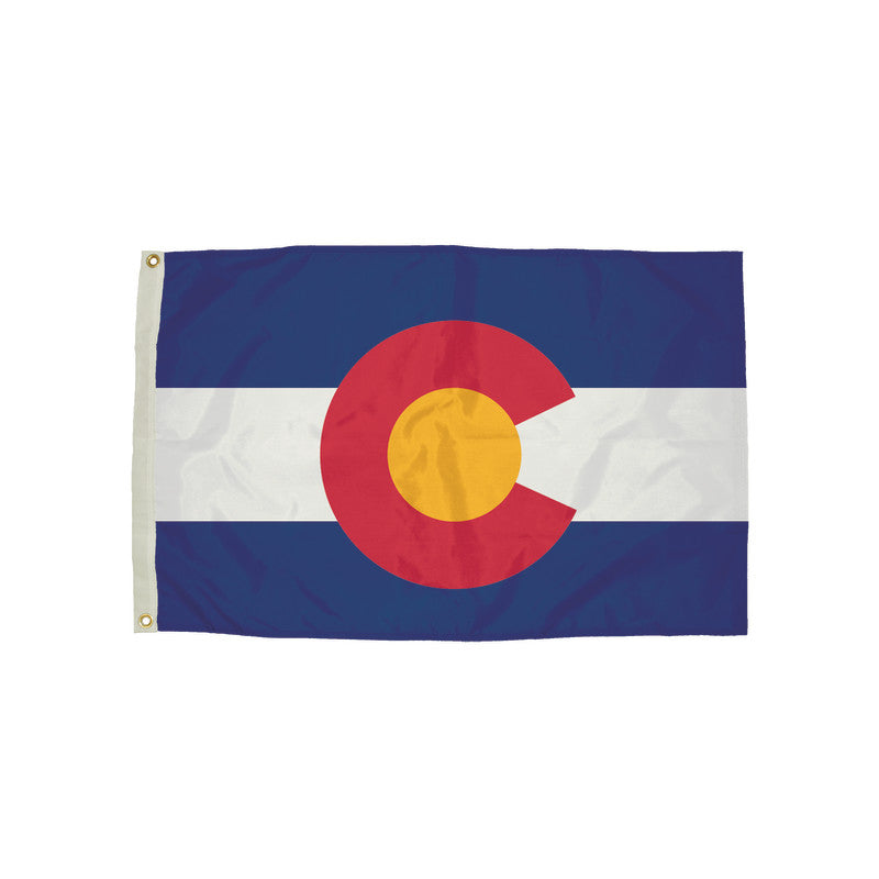 FLAGZONE - Durawavez Nylon Outdoor Flag with Heading & Grommets, Colorado, 3ft x 5ft