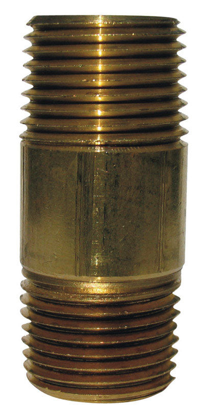 JMF COMPANY - JMF Company 1/8 in. MPT X 1/8 in. D MPT Brass Nipple 1-1/2 in. L