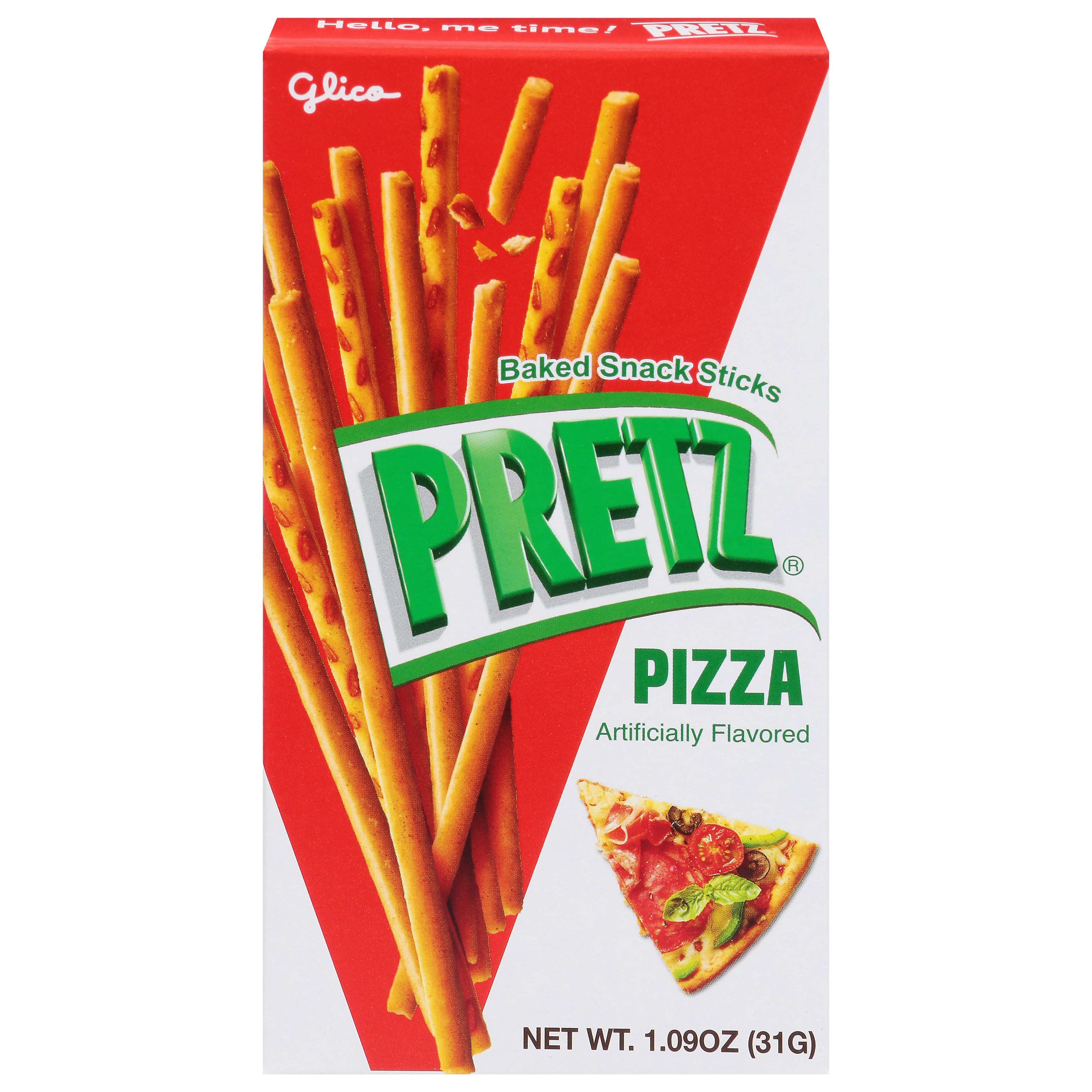 Pretz Pizza Baked Snack Sticks 1.09 oz - Case of 10