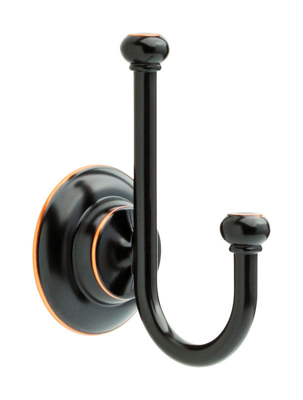 DELTA - Delta Porter 7 in. H X 5.2 in. W X 3.1 in. L Oil-Rubbed Bronze Robe Hook