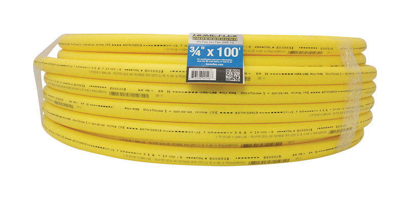 HOME-FLEX - Home-Flex Polyethylene Pipe 3/4 in. D X 100 ft. L Plain End 80 psi