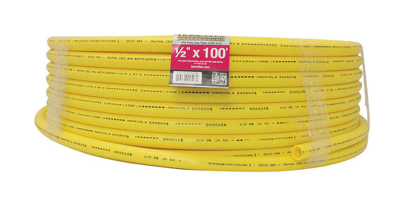 HOME-FLEX - Home-Flex Polyethylene Pipe 1/2 in. D X 100 ft. L Plain End 90 psi