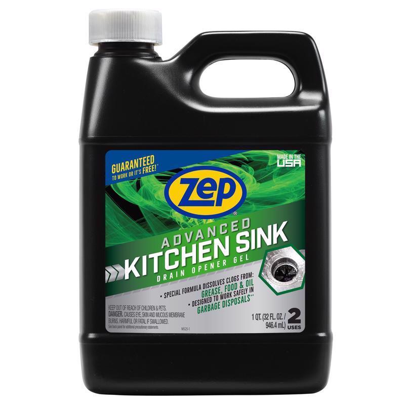 ZEP - Zep Advanced Kitchen Sink Gel Drain Opener 1 qt - Case of 12