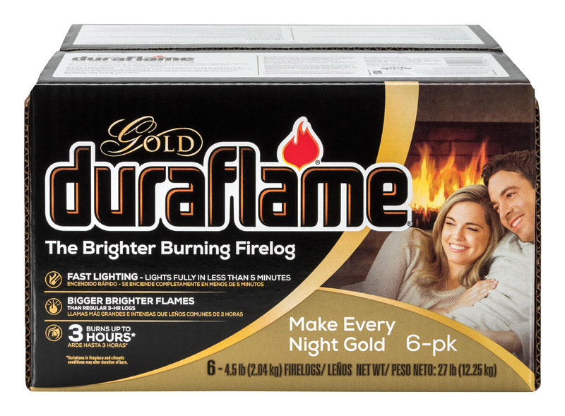 DURAFLAME - Duraflame Gold Fire Log 3 hr 6 pk 4.5 lb