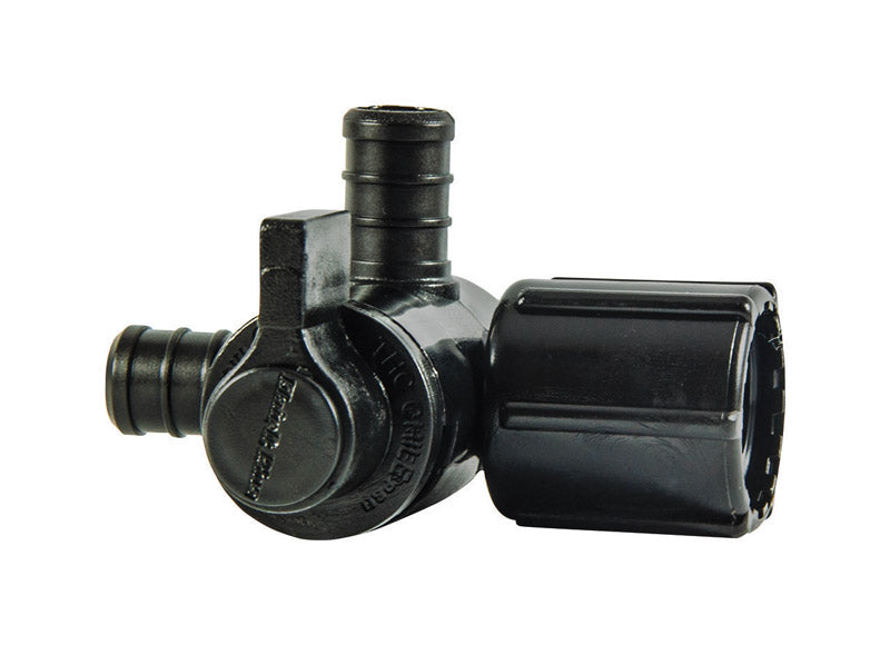 FLAIR-IT - Flair-It Ecopoly 1/2 in. Crimp X 1/2 in. FPT Swivel Plastic 3-Way Valve